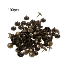 100 Pcs Furniture Upholstery Nail Round for Head Pushpin for Sofa Home DIY Hardw