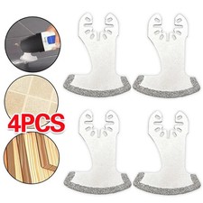 4 Pcs Diamond Oscillating Multi Tool Segment Grit Grout Swing Blades for Girt
