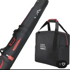 Ski Bag and Boot Bag Combo, Padded Ski Bags. Fits Skis Up To 78.74in