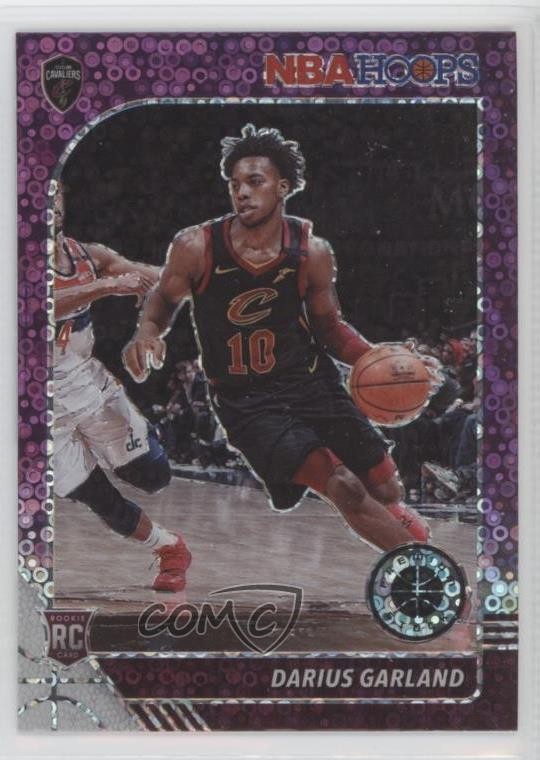 2019 Panini NBA Hoops Premium Stock Purple Disco Prizm Darius Garland #251 uy9