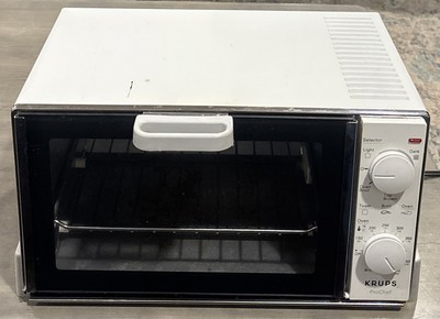 Microwave Oven Krups Prochef Premium Toaster Oven RARE Krups ProChef  Premium 553 Toaster Broiler Oven 1500W White Tested Works