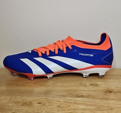 adidas Mens 9.5 PREDATOR 24 PRO FIRM GROUND SOCCER CLEATS Blue/White/Red IF6330