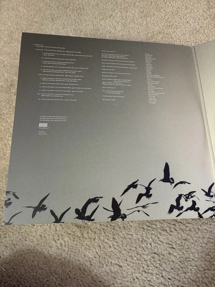 OOP Nine Inch Nails Ghosts I-IV Vinyl 2008 4 x 12" LP Records NIN Preowned - Image 4 of 4