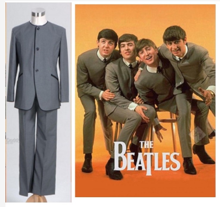 The Beatles Pepper's Lonely Hearts Club Band 1960 Grey Suit Performance  Costume | eBay