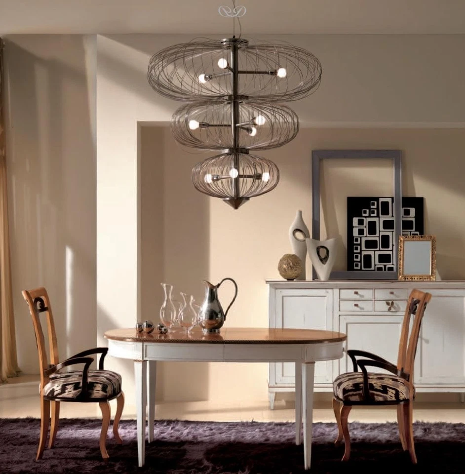 Esstisch Klassischer Tisch Holz Esszimmer Garnitur 2x Stuhl mit Armlehne 3 tlg. - Bild 1 von 1