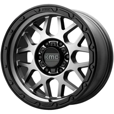 KMC KM535 Grenade Off-Road 20x9 5x5" +18mm Gunmetal Wheel Rim 20" Inch