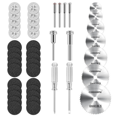 45Pcs  Cutting Wheel Kit for Dremel Rotary Tools，Diamond Cutting Discs，Hss Circu