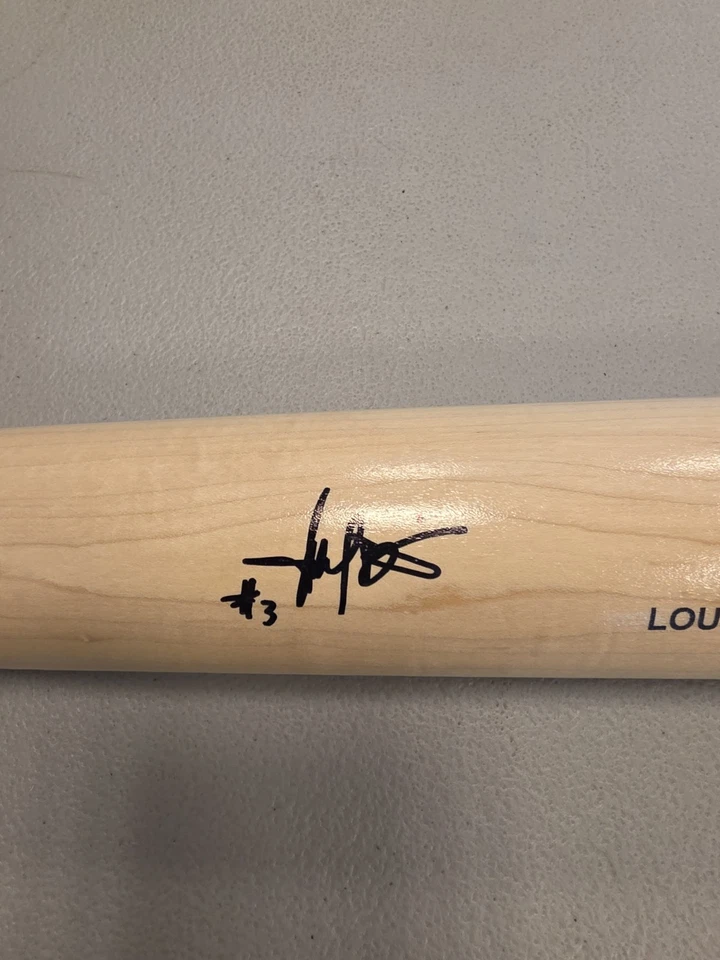 Bate de béisbol Harold Baines autografiado firmado Louisville Slugger tres estrellas certificado de autenticidad Foto 3 de 4