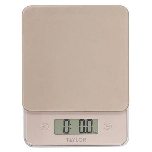 Taylor Glass Digital Kitchen Scale, Compact Food Scale, Highly Accurate Digital Food Scale, Weights 5kg, Copper and Glass, Gift Boxed - Image 2