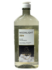 NEW BATH BODY WORKS AROMA MOONLIGHT ZEN BLACK CHAMOMILE BODY WASH 10 FL OZ
