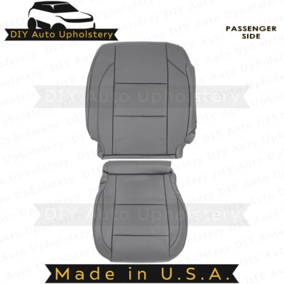 2005-2015 For Nissan Armada Passenger Top/Bottom Leather Seat Covers Gray