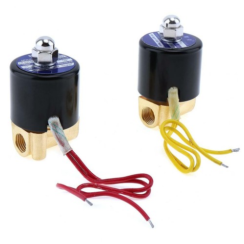 110V Pneumatic Electric Solenoid Valve Air Gas Water Normally Closed 1/4" - Picture 8 of 10