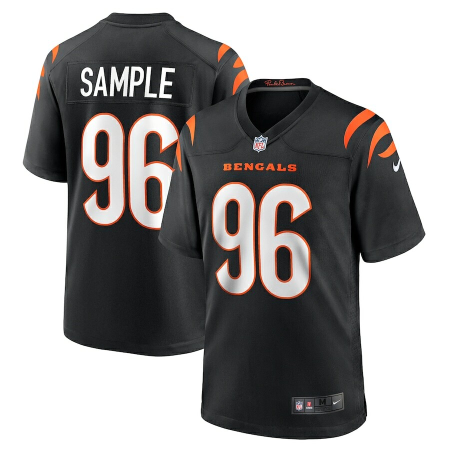 Cincinnati Bengals Cam Sample #96 Nike Men's Black 2025 Official