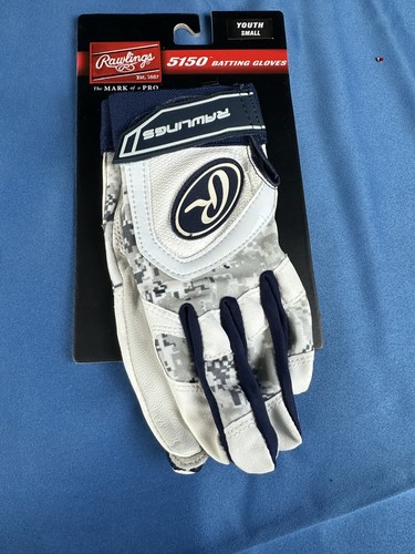 Paire De Gants De Battage Jeunesse Rawlings 5150 Jeunesse Bleu Royal Moyen