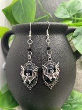 2.5  Silver-Tone Earring Set Retro Boho Dangle Drop New Free Ship Bat A2391