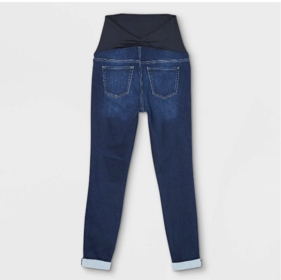 Isabel Maternity by Ingrid Isabel Crossover Panel Brushed Back Skinny  Jeans 12