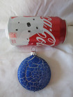 Vintage FLAT BLUE CRACKLED LOOK Christmas Ornament West Germany Holiday Decor — photo 8