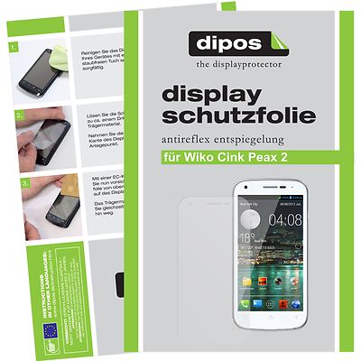 Dipos 2x Pellicola Protettiva Antiriflesso Per Wiko Highway | Opaca, Anti-impronta, Made In Germany | Taglio Laser Preciso - 3