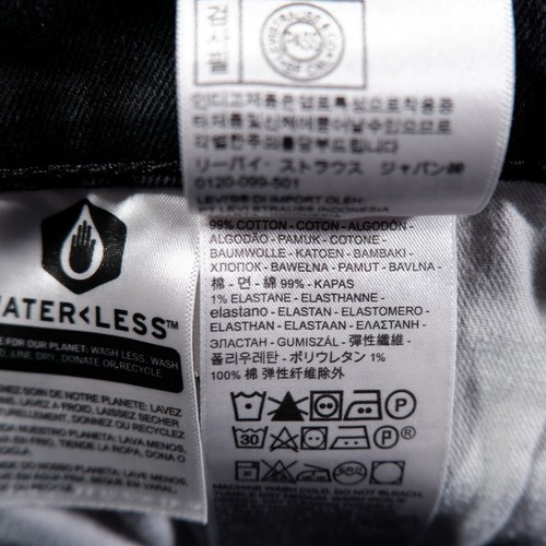 Levi's 541 Athletic Taper Black Denim Mens Jeans 38x30 - Picture 6 of 10