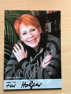 Autogrammkarte - VIKTORIA BRAMS - SCHAUSPIELERIN - orig. signiert #447