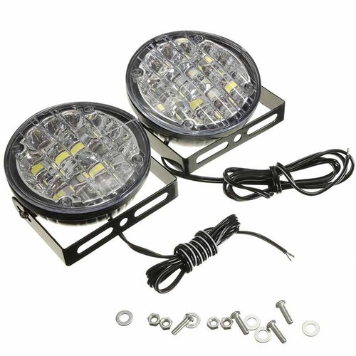 2X 12V 18LED Round Car Fog Lamp Driving DRL Daytime Running Bright White Li.h3 - Picture 11 of 12