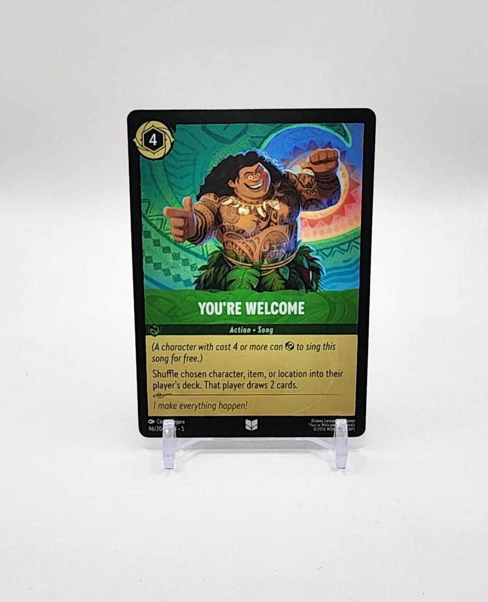 Disney Lorcana TCG Shimmering Skies You're Welcome Uncommon 96/204