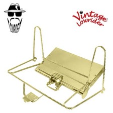 Vintage Lowrider 26" Tricycle TRIPLE SQUARE TWISTED Conversion Kit GOLD W/ Plate
