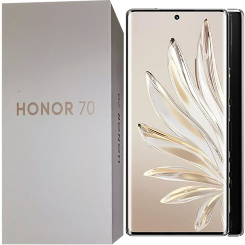 Honor 70 5G Mitternachtsschwarz 256GB + 8GB Dual-SIM werkseitig entsperrt GSM NEU - Bild 1 von 3
