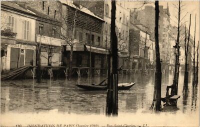 CPA PARIS Inondations 1910 Rue St-Charles (579457)
