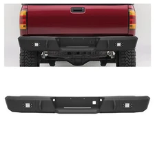 For Chevy Silverado 2500 HD & Classic 1999-2007 Rear Step Bumper w/LED Lights