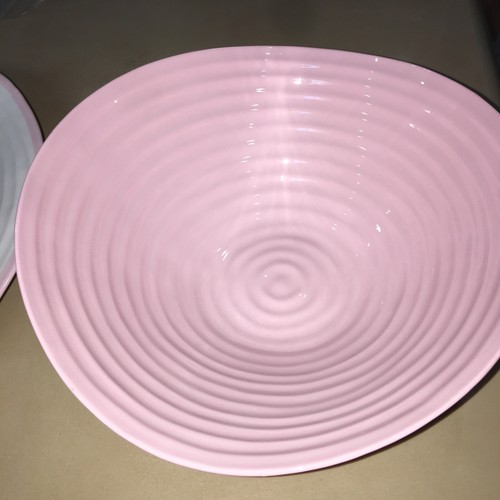 PORTMEIRION SOPHIE CONRAN 17”OVAL PLATTER IVORY WITH PINK BAND BNWT Rare Item - Picture 7 of 8