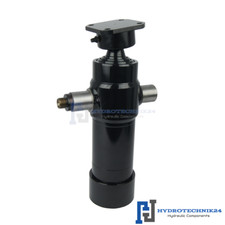 Teleskopzylinder 3-stufig Ø75/60/45mm 700mm hub mit Kugelpfanne 5T