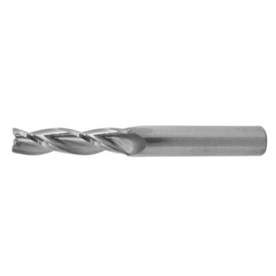 VHM Schlicht Fräser Z3 Ø7x25x63x8mm Kunststoff Aluminium VHW Schaft Spiral