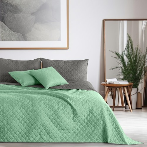 Tagesdecke Bettüberwurf Allzweckdecke Wohndecke Wendedesign Steppung 562 - Bild 15 von 25
