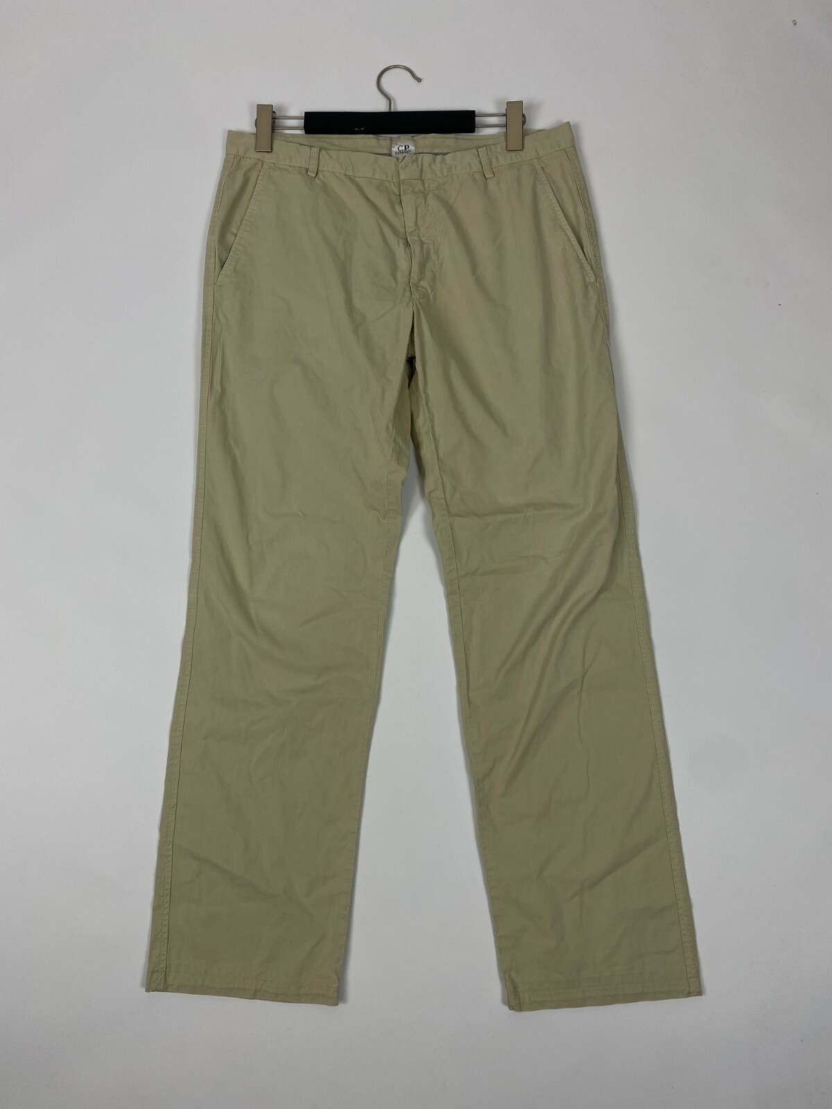 C.P. COMPANY Linen Straight Chino Trousers IT 54 / W34 Zip Fly