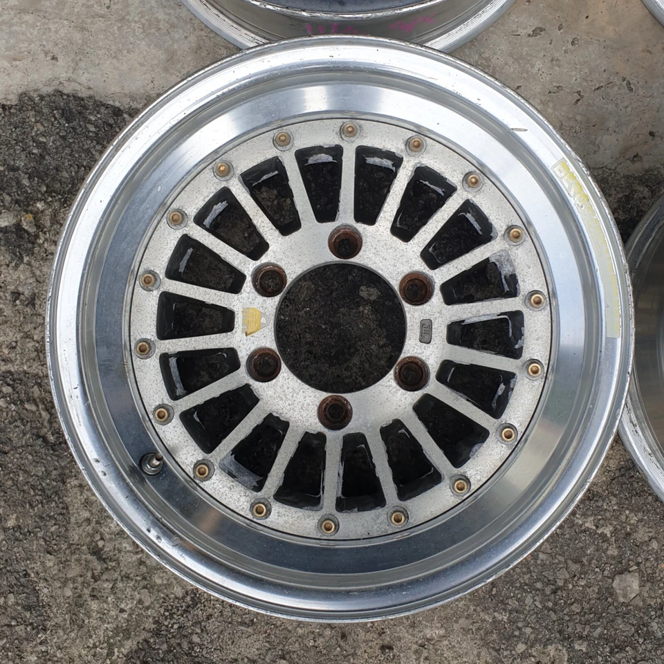 JDM 15" Bridgestone BERG fins wheels for land cruiser lc90 prado datsun 620 - Image 4 of 4