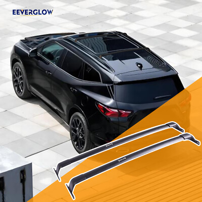 220 LBS Roof Rack Cross Bars For Chevrolet Chevy Blazer 2019-2024 Black