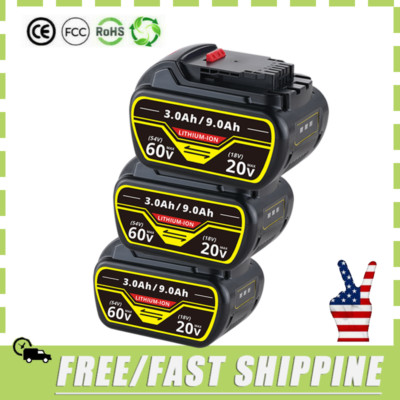 20V/60V for Aeboren DCB609 DCB606 MAX FLEXVOLT 9.0 Ah Li-Ion Battery 60 VOLT USA
