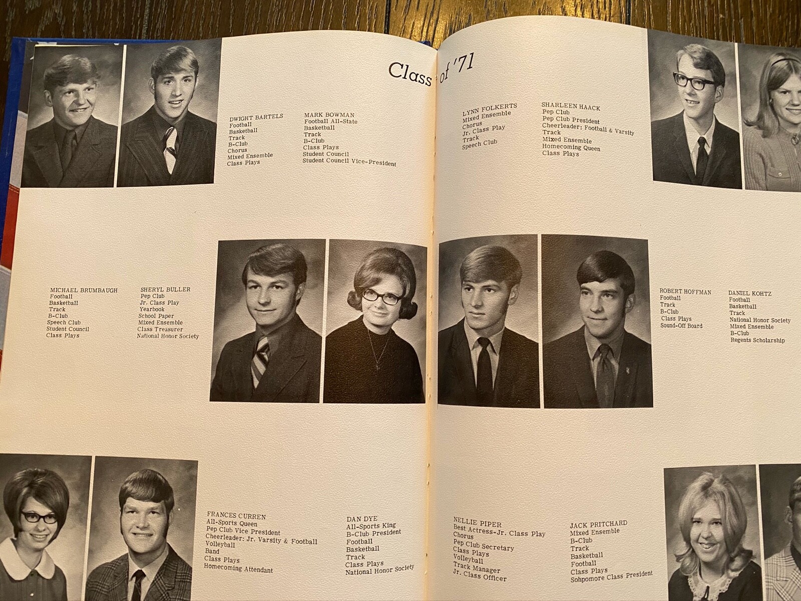 Bradshaw High School Yearbook 1971 "The Bulldog" 71 Bradshaw, Nebraska