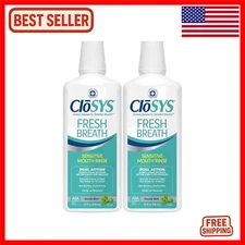 Sensitive Mouthwash, 32 Oz (2 Count), Gentle Mint, Alcohol Free - Soothing Re...