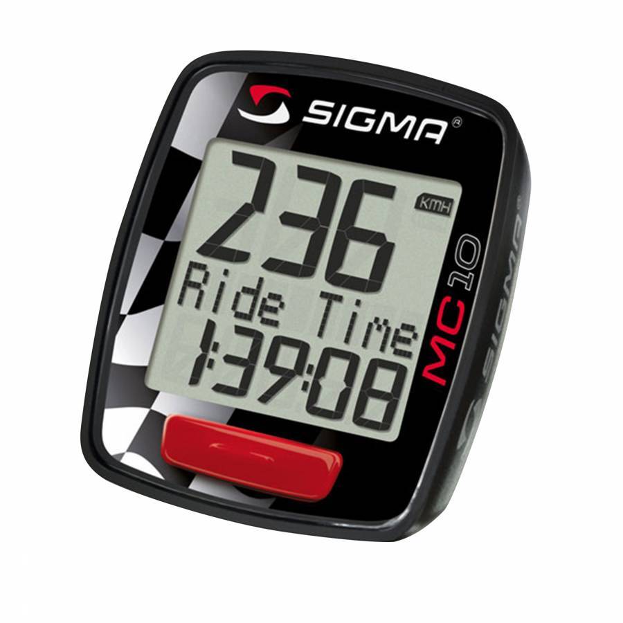 Compteur moto Sigma MC10 étanche noir pour tableau de bord universel