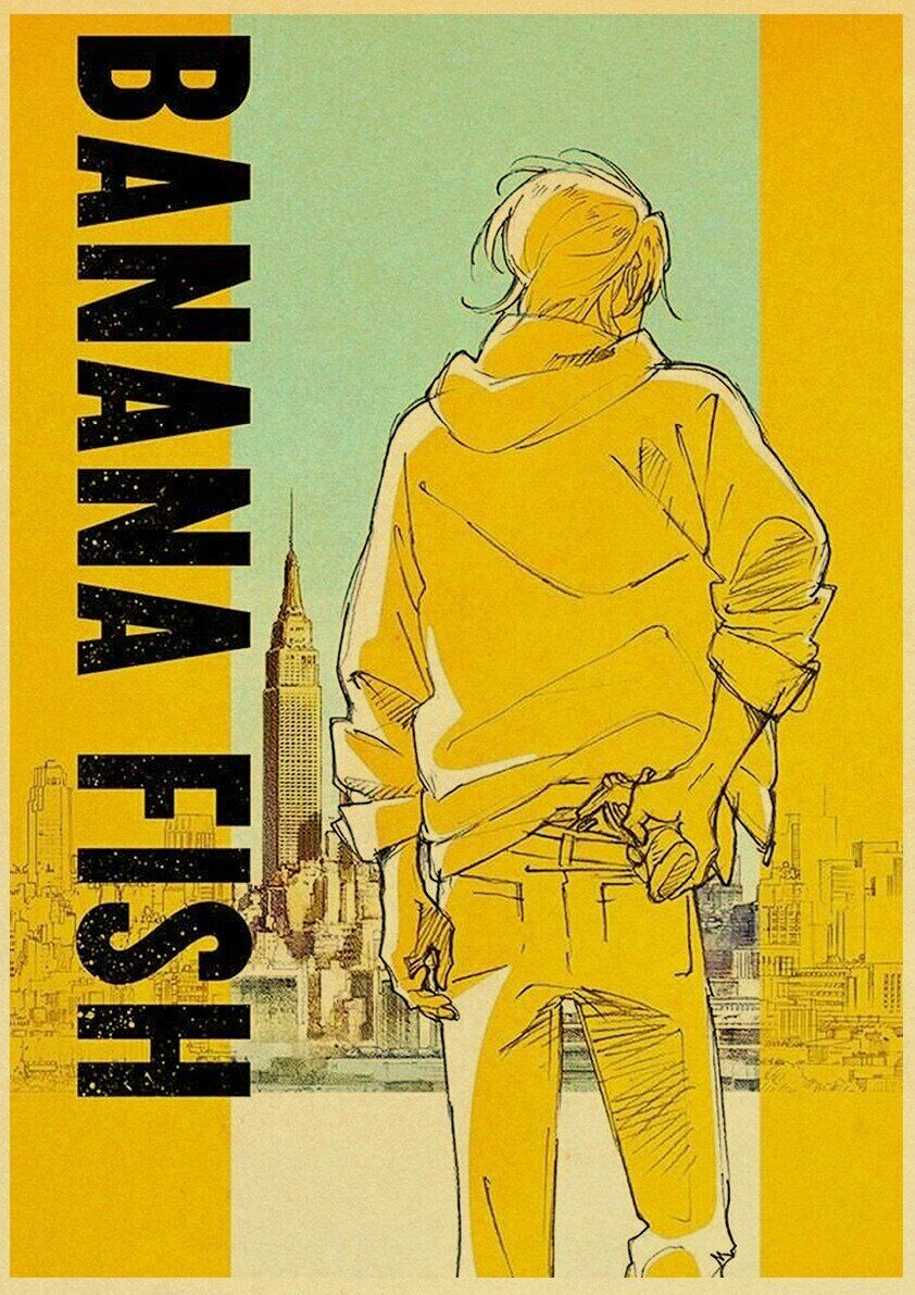 Banana Fish Minimalist Poster  Poster japonês, Anime, Cartaz