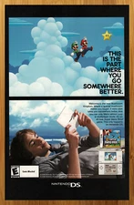 2006 New Super Mario Bros. Nintendo DS Print Ad/Poster Official Promo Art Luigi