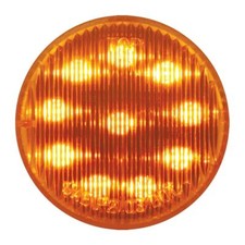 2 Round Fleet Led Marker Light Universal Grommet Mount 2 Prong