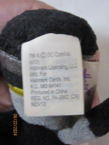 Hallmark Itty Bittys Batman Sitzsack Plüschtier Stofftier Umhang 5 Zoll Sammlerstück - Bild 6 von 9