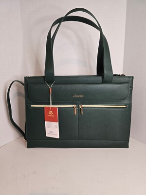NWT Lovevook Hunter Green Waterproof Aphrodite Tote Bag/Laptop Bag 15.6''