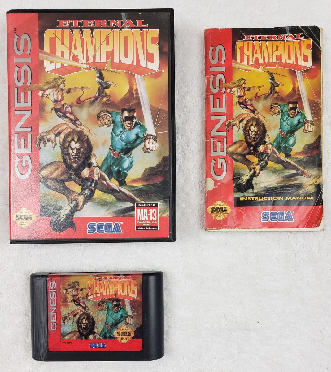 Champion - メガドライブ ソフト ETERNAL CHAMPIONS(エターナルチャンピオンズ)(ROMカートリッジ/ロムカセット) セガ Champion - メガドライブ ソフト ETERNAL CHAMPIONS(エターナル