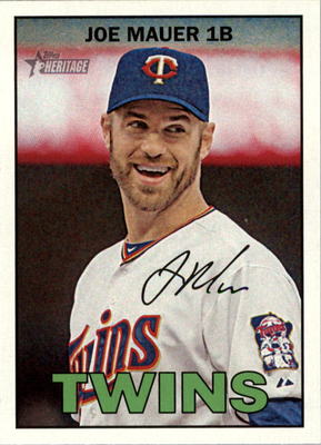 2016 Topps Heritage #374 Joe Mauer Minnesota Twins