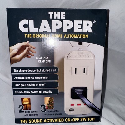 The Clapper Sound Activated On/Off Switch White Lights The Original