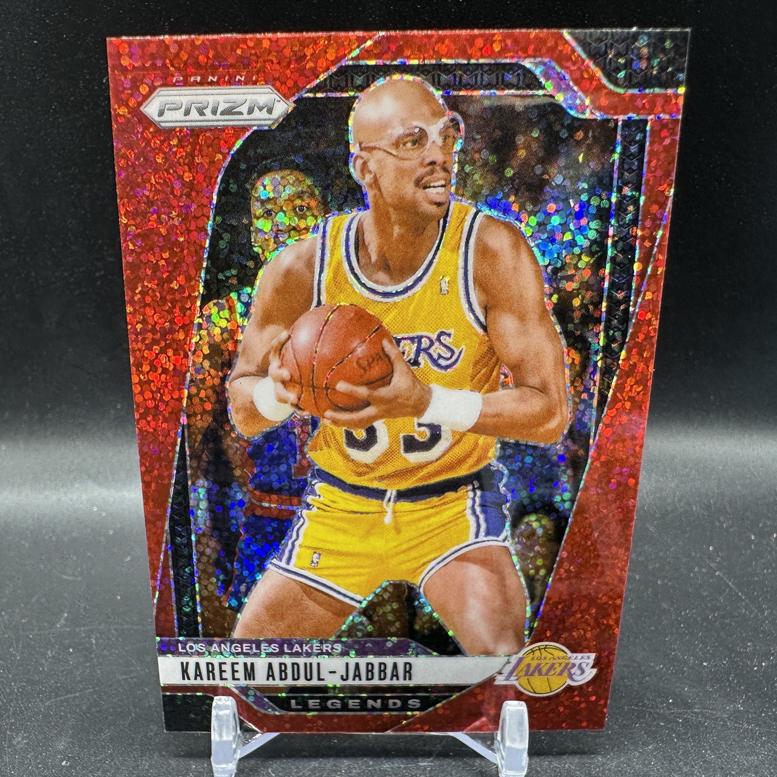 KAREEM ABDUL-JABBAR Red Sparkle Prizm 2024-25 Panini Prizm #279 Lakers